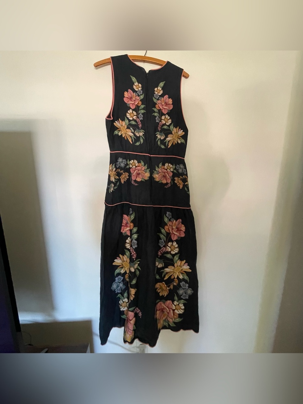 Anthropologie Farm Rio Maira Floral Sleeveless Plunge Maxi Dress $298 medium - Picture 7 of 7